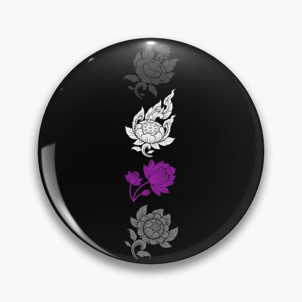 Item preview, Asian Flower Art Demi Sexual. Demisexual Pride designed and sold by Subtle Pride Shop.