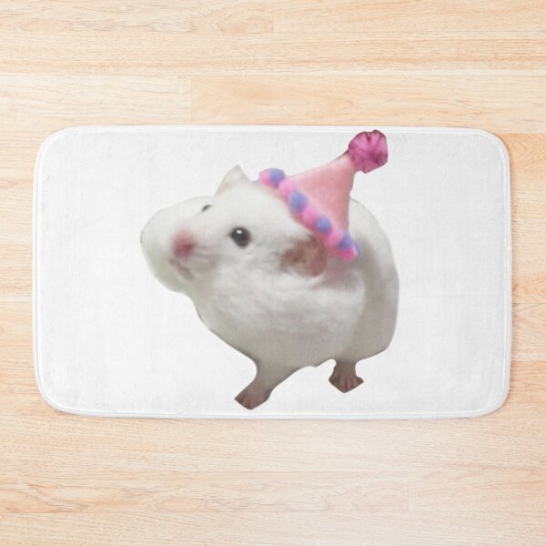 Item preview, happy birthday hamster cute funny sticker designed and sold by tree-huggrs.