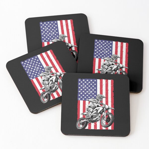 Item preview, Cool Dirt Bike USA Flag - Dirt Bike Motocross Lovers designed and sold by caintati.