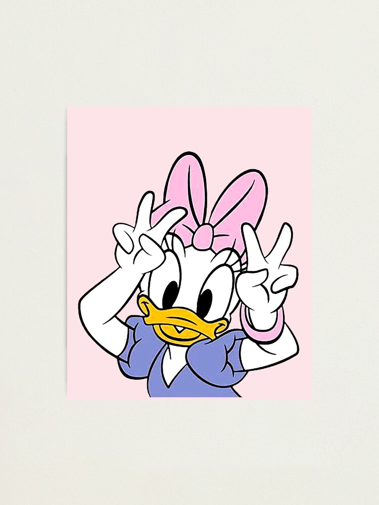 Daisy Duck Say Hi Cute Photographic Print for Sale by DonaldUS