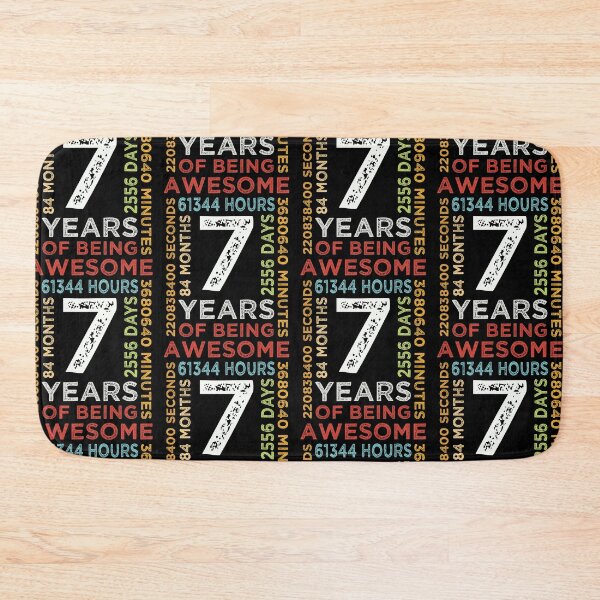 Item preview, Cool Kids 7th Birthday 7 Years Old Vintage Retro 84 Months Boys And Girls designed and sold by pedrored369.