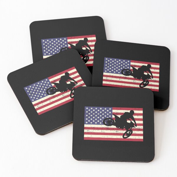 Item preview, Dirt Bike American Flag - Motocross designed and sold by caintati.