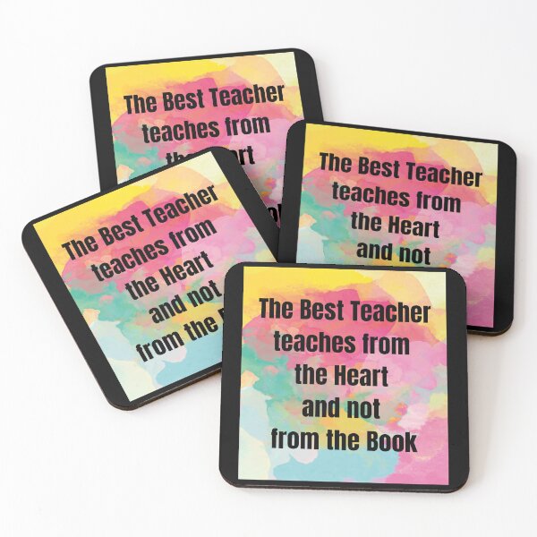 Item preview, The Best Teacher Teaches From The Heart Abstract Best Teacher Design designed and sold by BestTeacher.