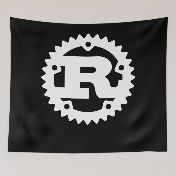 Item preview, Rust Programming Language Logo White and Dark Classic designed and sold by CalderMccoy.