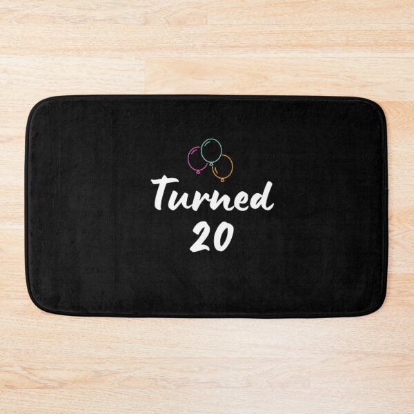 Item preview, Turned 20-simple font-text based-birthday baby-boy/girl-black and white designed and sold by PacePoint.