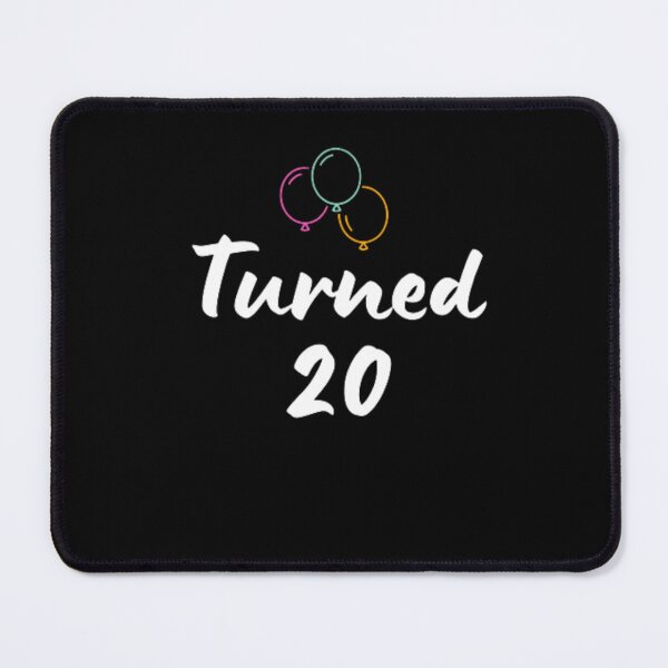 Item preview, Turned 20-simple font-text based-birthday baby-boy/girl-black and white designed and sold by PacePoint.