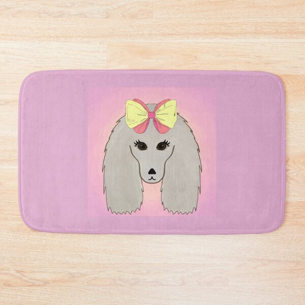 Item preview, Agatha the Silver Poodle with a Bow designed and sold by Mimi Foley.