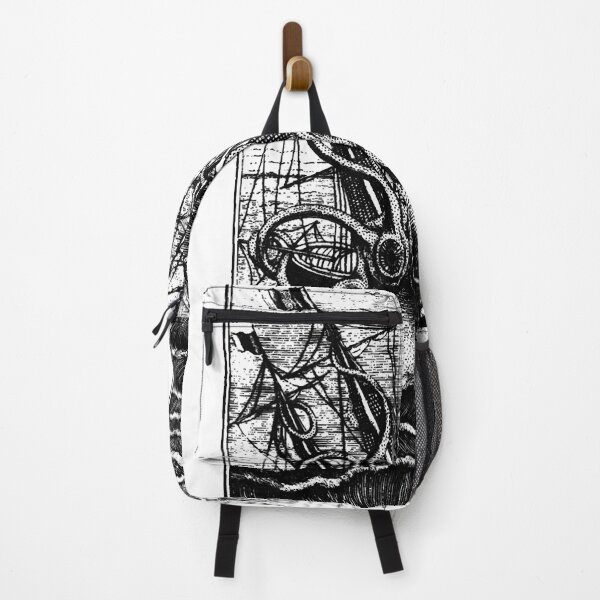 Item preview, Vintage Kraken attacking ship illustration designed and sold by jarettexistence.