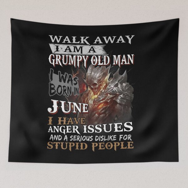Item preview, Walk Away Im A Grumpy old man I Was born in June designed and sold by TamYork.