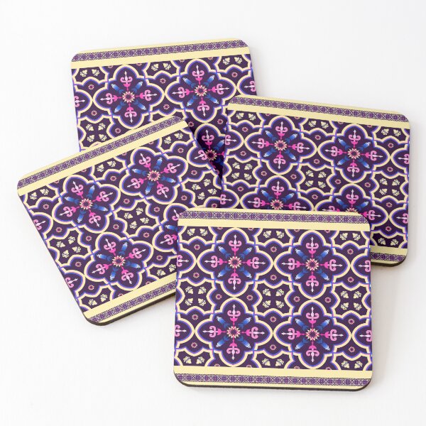 Item preview, Batik Pattern / Ethnic pattern Seamless Yellow Pink Navy Blue designed and sold by RisaArt22.