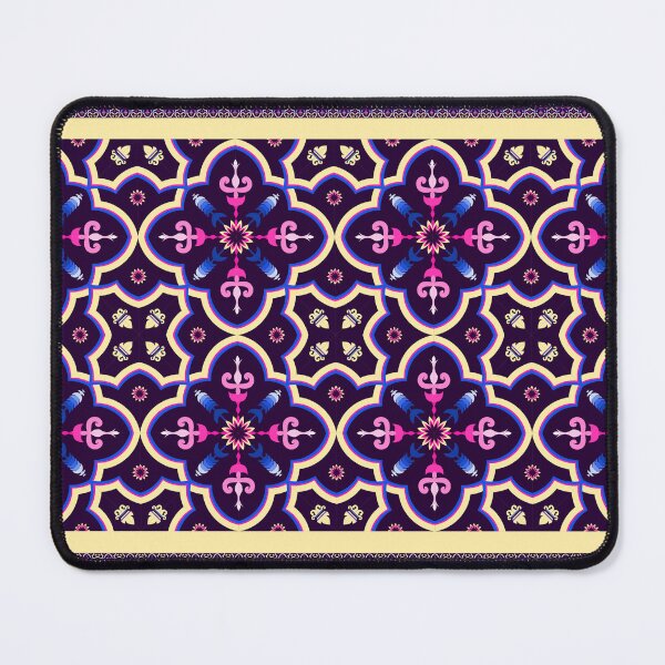 Item preview, Batik Pattern / Ethnic pattern Seamless Yellow Pink Navy Blue designed and sold by RisaArt22.