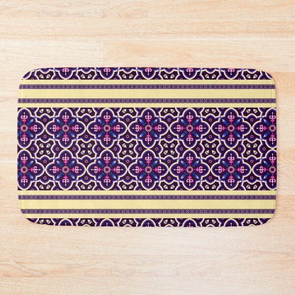 Item preview, Batik Pattern / Ethnic pattern Seamless Yellow Pink Navy Blue designed and sold by RisaArt22.