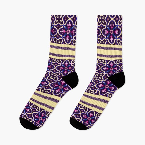 Item preview, Batik Pattern / Ethnic pattern Seamless Yellow Pink Navy Blue designed and sold by RisaArt22.