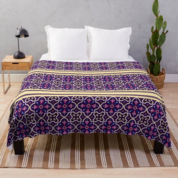 Item preview, Batik Pattern / Ethnic pattern Seamless Yellow Pink Navy Blue designed and sold by RisaArt22.