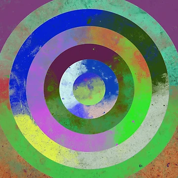 Artwork thumbnail, Textured Rings by Printpix