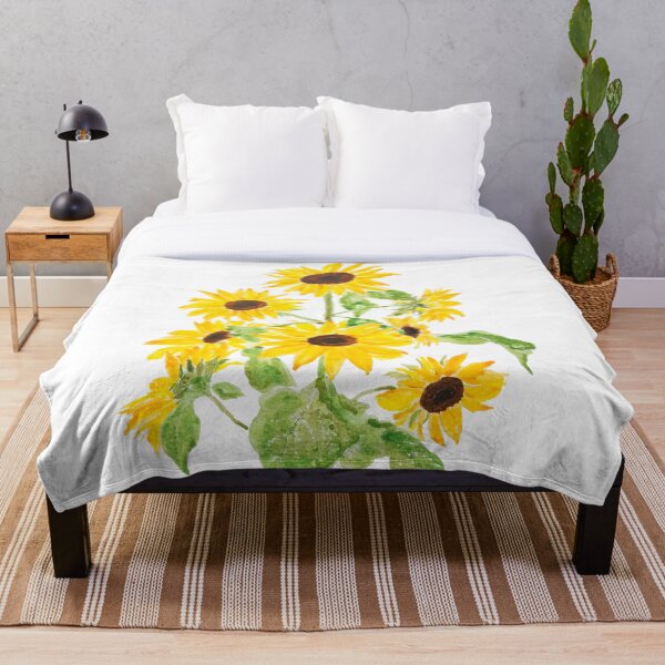 Item preview, hand painted yellow sunflower watercolor 2021  designed and sold by SelenePaintings .