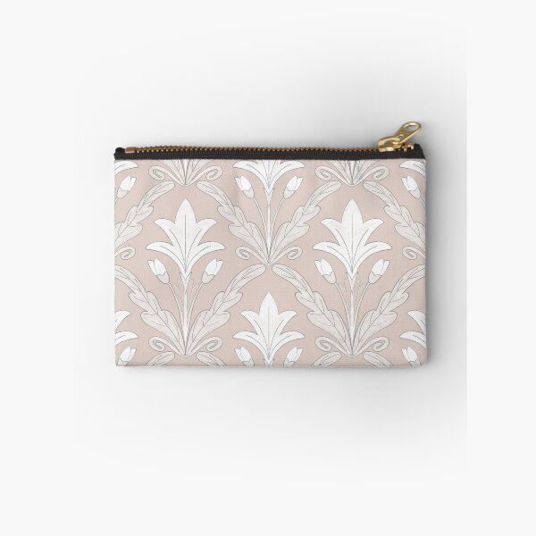 Item preview,  Regency style modern floral damask medallion pattern in neutral taupe beige and cream  designed and sold by FrancesPoff.