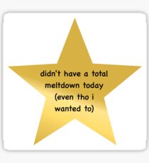 Gold Star Meme: Stickers | Redbubble