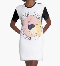 Snoot Smoocher Club Graphic T-Shirt Dress