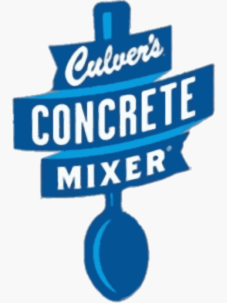 "Culver's Concrete Mixer " Sticker for Sale by MichaelMurcar Redbubble