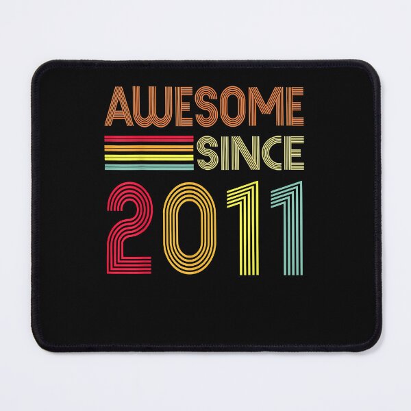 Item preview, Awesome Since 2011 11th Birthday Retro T-Shirt designed and sold by horstfstesa.