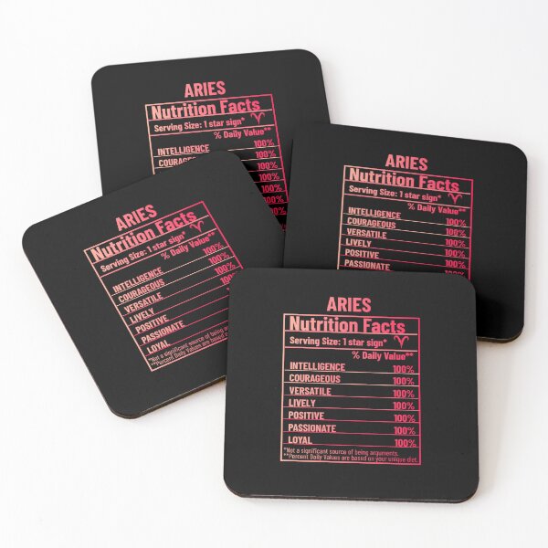 Item preview, Aries Nutrition Facts designed and sold by SimplyCosmic11.