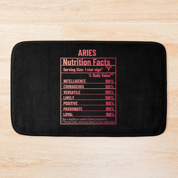 Item preview, Aries Nutrition Facts designed and sold by SimplyCosmic11.