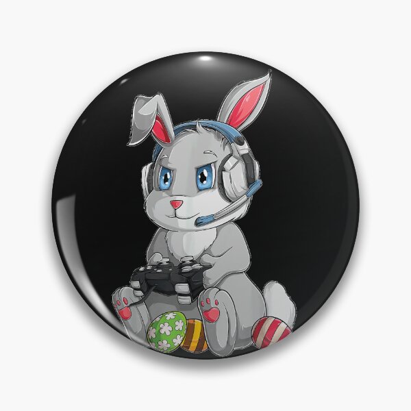 Artikelvorschau, Happy Easter Day Bunny Egg Lustige Jungen Mädchen Kinder Gamer entworfen und verkauft von RebaBarber.