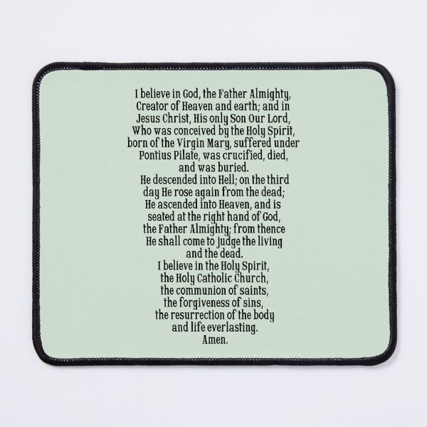 Item preview, Apostles' Creed Prayer in Black (Catholic) designed and sold by TheCatholicLady.