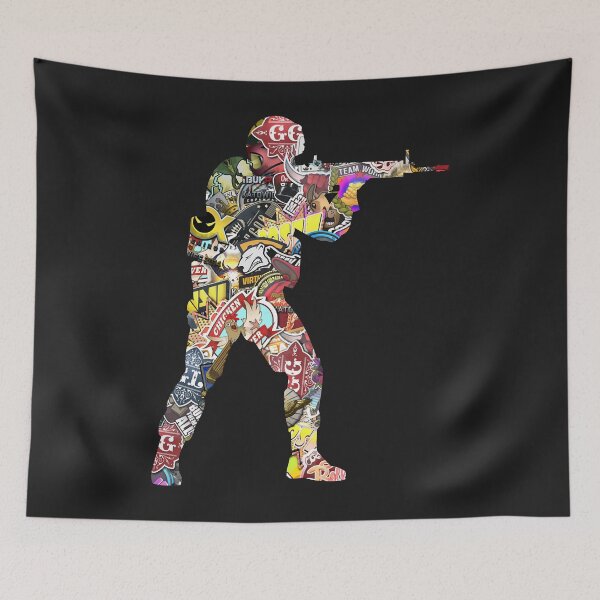 Item preview, Sticker logo csgo classic t shirt designed and sold by melvinca7520.