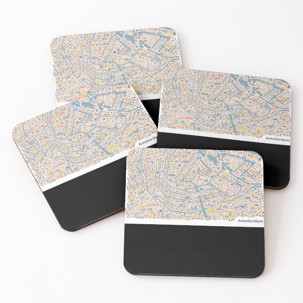 Item preview, Amsterdam City Map Poster designed and sold by tinerziseiderk.