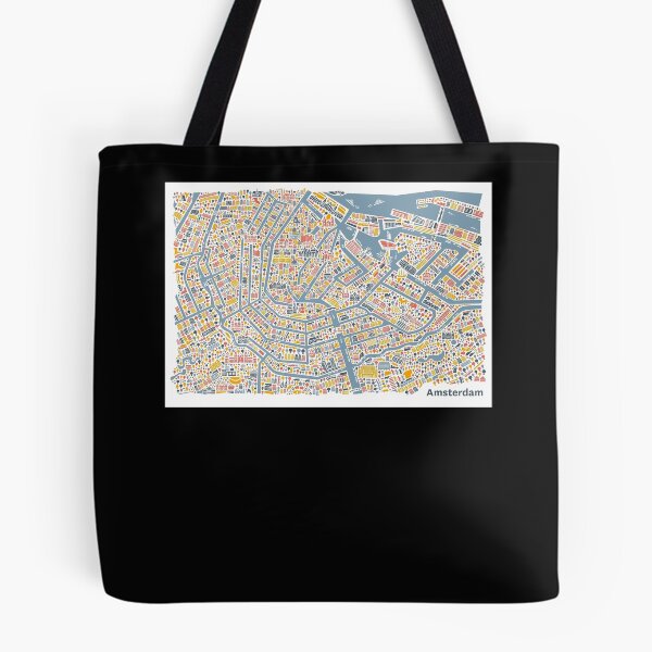 Item preview, Amsterdam City Map Poster designed and sold by tinerziseiderk.