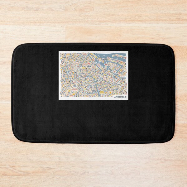 Item preview, Amsterdam City Map Poster designed and sold by tinerziseiderk.