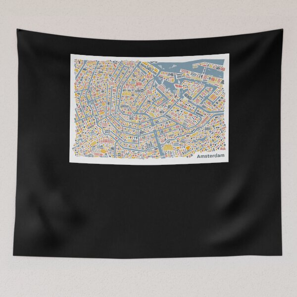 Item preview, Amsterdam City Map Poster designed and sold by tinerziseiderk.