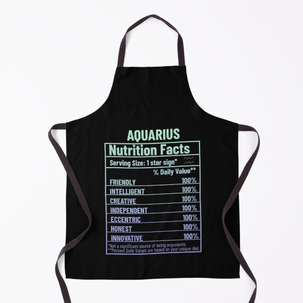 Item preview, Aquarius Nutrition Facts designed and sold by SimplyCosmic11.