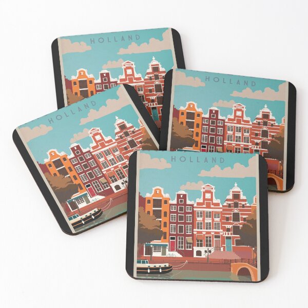 Item preview, Amsterdam Holland Travel Poster Poster designed and sold by tinerziseiderk.