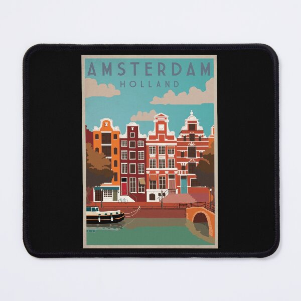 Item preview, Amsterdam Holland Travel Poster Poster designed and sold by tinerziseiderk.