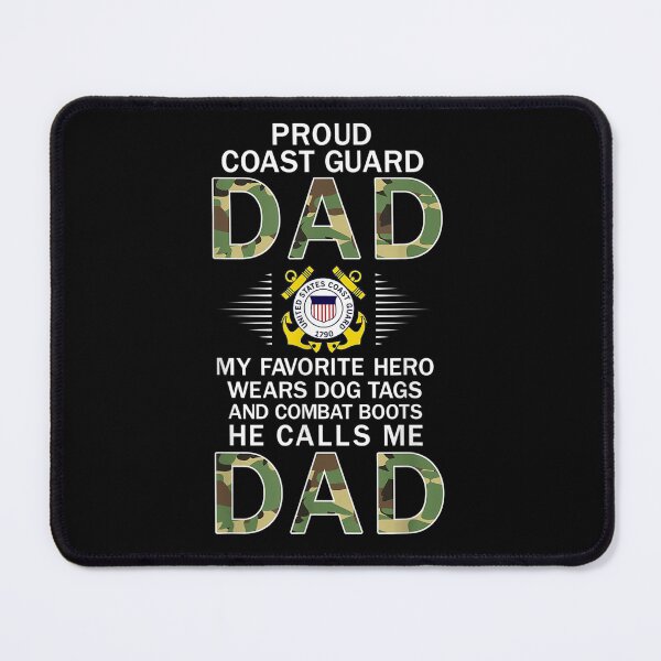 Item preview, My Favorite Hero Wears Combat Boots-Proud Coast Guard Dad designed and sold by tammyrange.