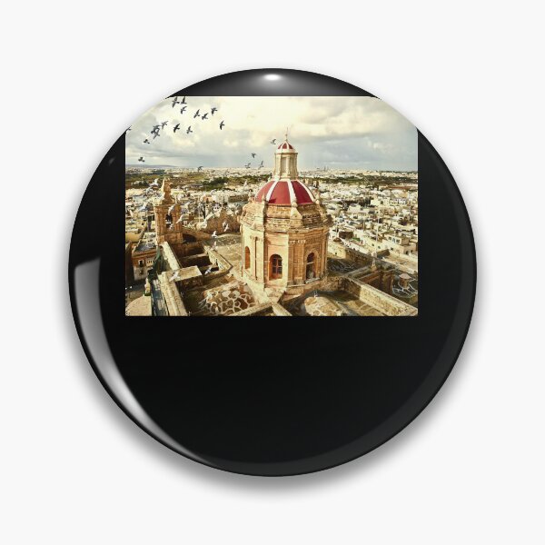 Item preview, An aerial shot of the Parish Church of Saint Catherine Zejtun Malta  Poster designed and sold by tinerziseiderk.