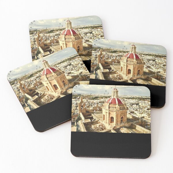 Item preview, An aerial shot of the Parish Church of Saint Catherine Zejtun Malta  Poster designed and sold by tinerziseiderk.