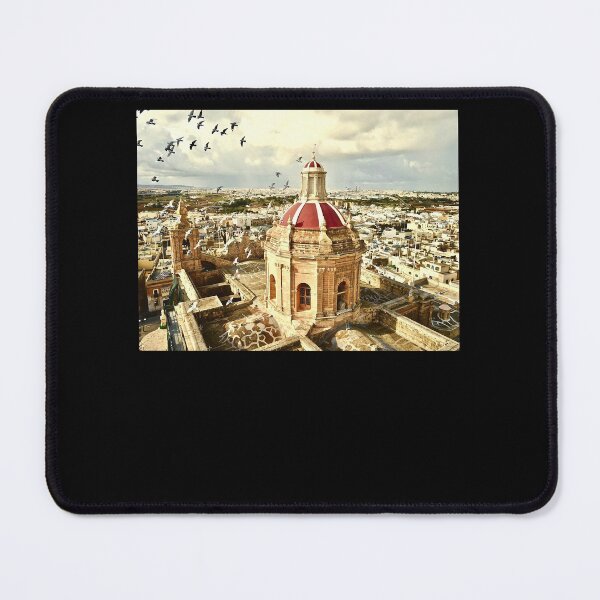 Item preview, An aerial shot of the Parish Church of Saint Catherine Zejtun Malta  Poster designed and sold by tinerziseiderk.