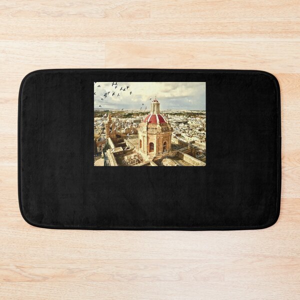 Item preview, An aerial shot of the Parish Church of Saint Catherine Zejtun Malta  Poster designed and sold by tinerziseiderk.