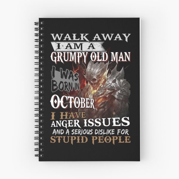Item preview, Walk Away Im A Grumpy old man I Was born in October designed and sold by TamYork.