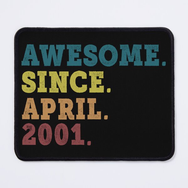 Item preview, Awesome Since April 2001 Retro Vintage 21st Birthday Gift designed and sold by designbychow.