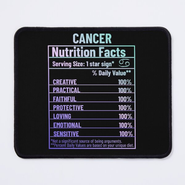 Item preview, Cancer Nutrition Facts designed and sold by SimplyCosmic11.