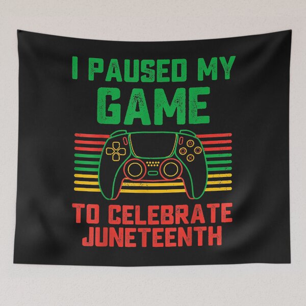 Item preview, I Paused My Game To Celebrate Juneteenth Gamer Boys Kid Teen designed and sold by AdrienDierckx.
