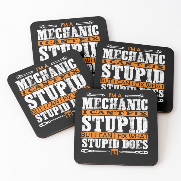 Item preview, Funny I39;m a mechanic Can39;t fix stupid auto engine technician T-Shirt designed and sold by BurgeKarla.