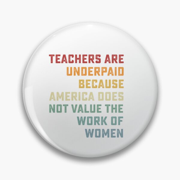 Item preview, Retro Vintage Teachers Are Underpaid Because America Does Not Value Fun  Classic T-Shirt designed and sold by AntonHiebler.