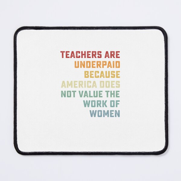 Item preview, Retro Vintage Teachers Are Underpaid Because America Does Not Value Fun Classic T-Shirt designed and sold by AntonHiebler.