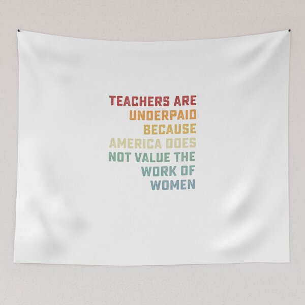 Item preview, Retro Vintage Teachers Are Underpaid Because America Does Not Value Fun  Classic T-Shirt designed and sold by AntonHiebler.